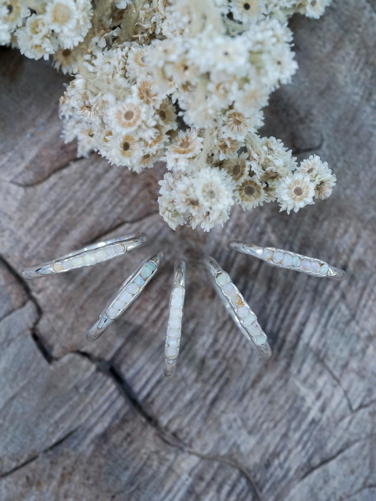 Rough Opal Ring with Hidden Gems - Gardens of the Sun | Ethical Jewelry