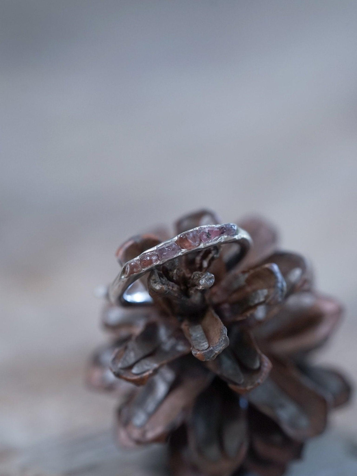 Rough Spinel Ring with Hidden Gems - Gardens of the Sun | Ethical Jewelry
