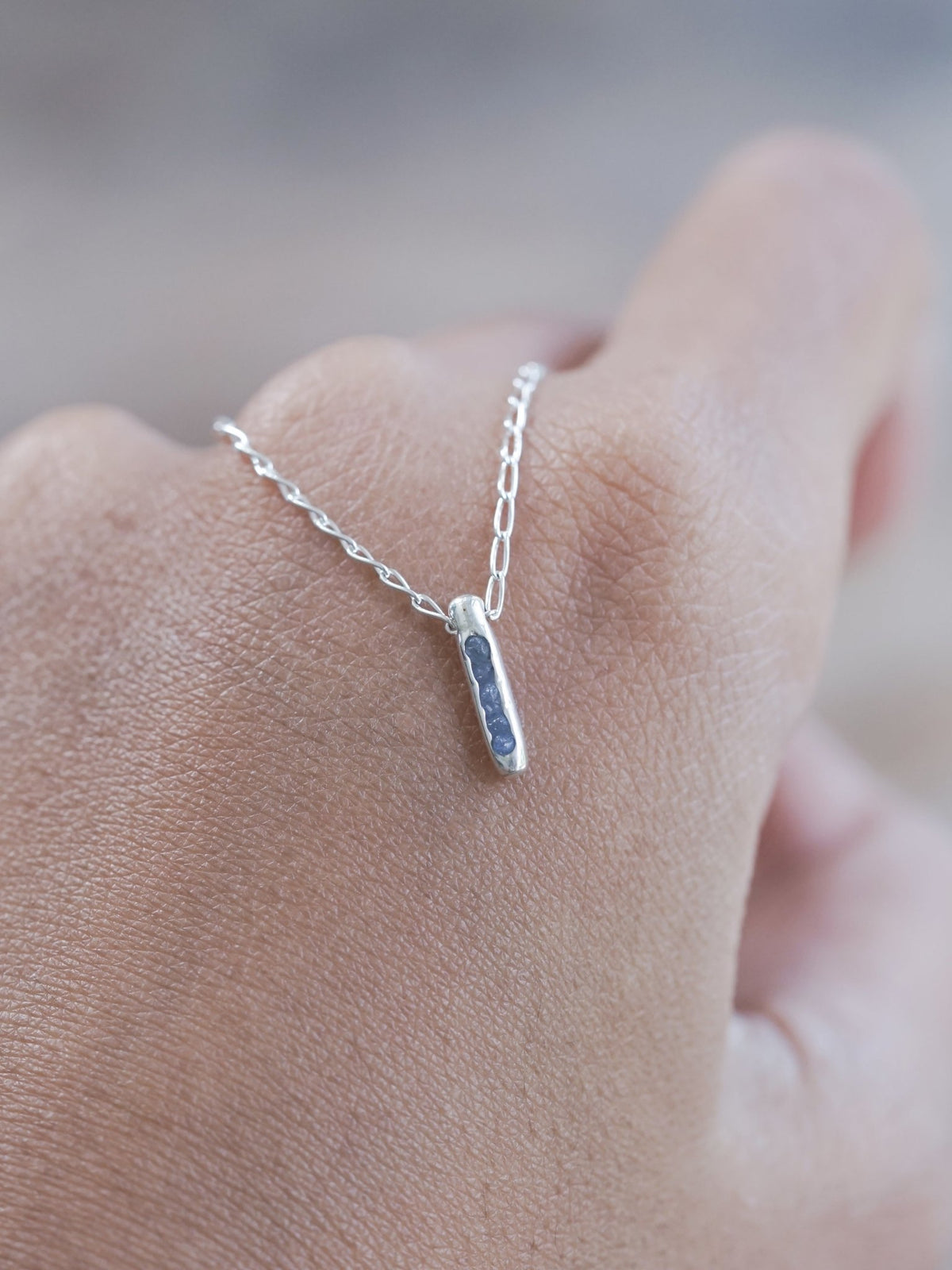 Rough Tanzanite Necklace with Hidden Gems - Gardens of the Sun | Ethical Jewelry