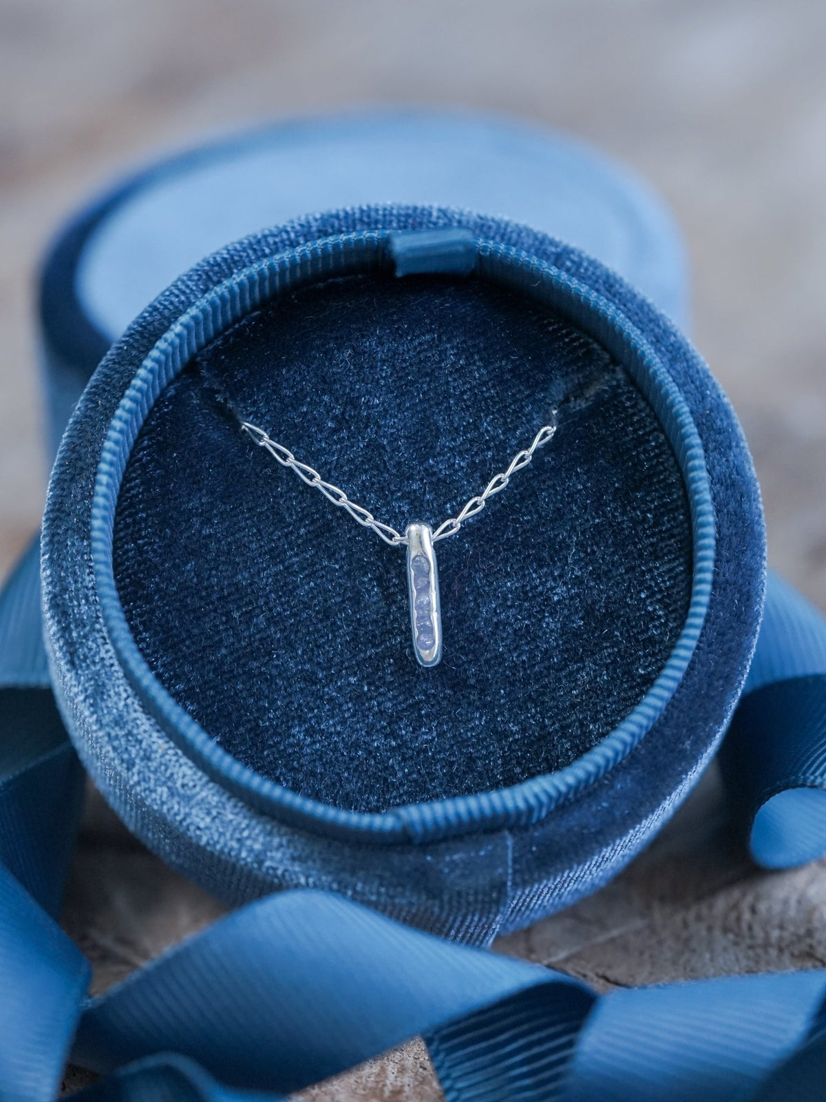 Rough Tanzanite Necklace with Hidden Gems - Gardens of the Sun | Ethical Jewelry