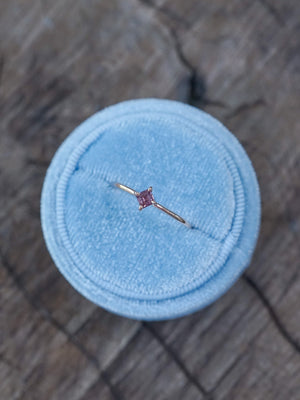 Rutile Kite Sapphire Ring in Eco Rose Gold - Gardens of the Sun | Ethical Jewelry