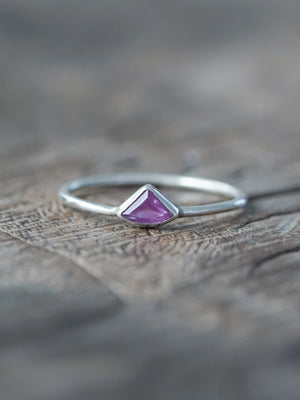 Buff Top Pink Sapphire Ring - Gardens of the Sun | Ethical Jewelry