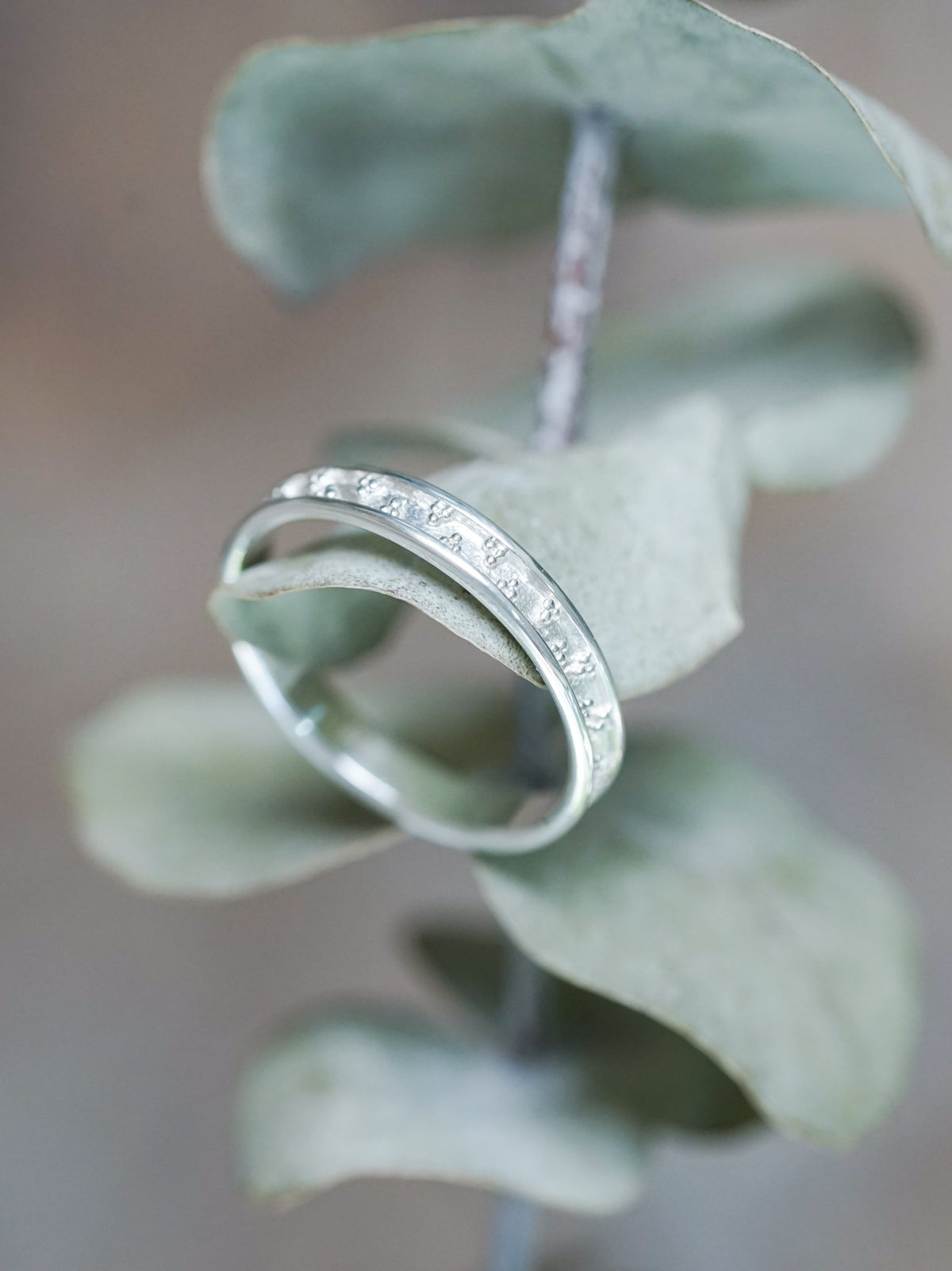 Side Patterned Band - Gardens of the Sun | Ethical Jewelry