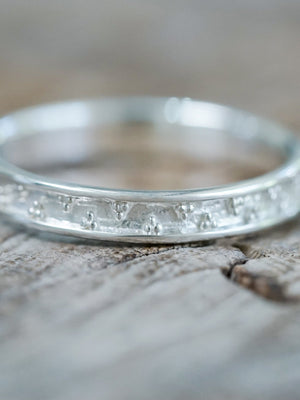 Side Patterned Band - Gardens of the Sun | Ethical Jewelry