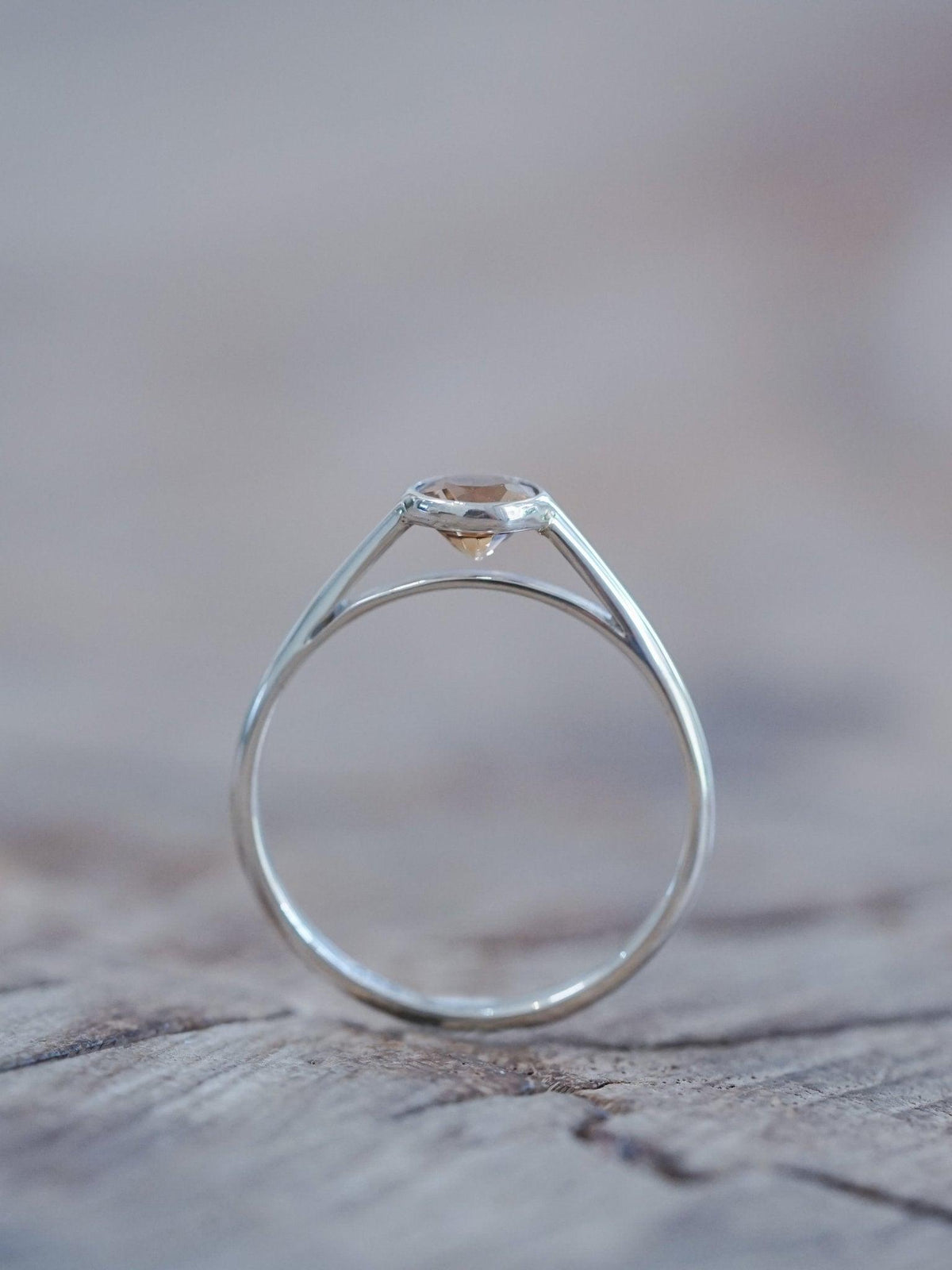Solitaire Zircon Ring - Gardens of the Sun | Ethical Jewelry