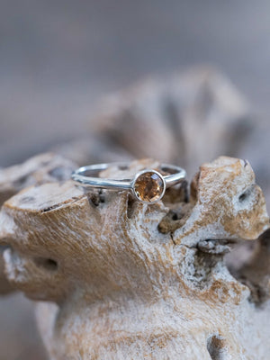 Solitaire Zircon Ring - Gardens of the Sun | Ethical Jewelry