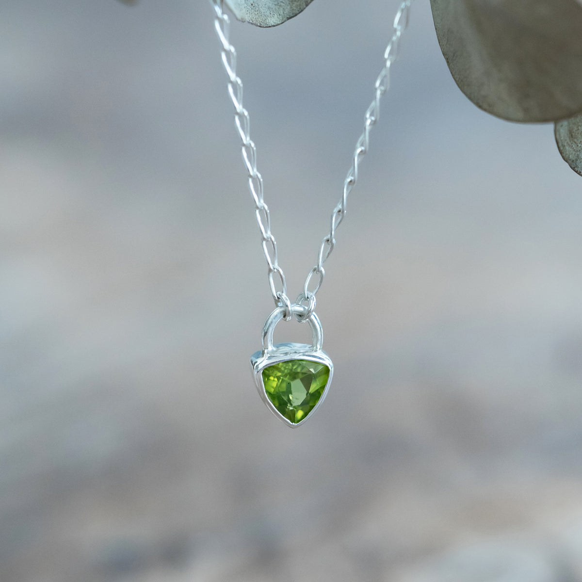Peridot Lock Necklace - Gardens of the Sun | Ethical Jewelry