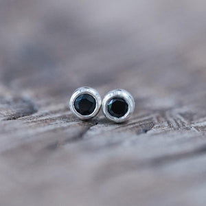 Black Spinel Earrings - Gardens of the Sun | Ethical Jewelry