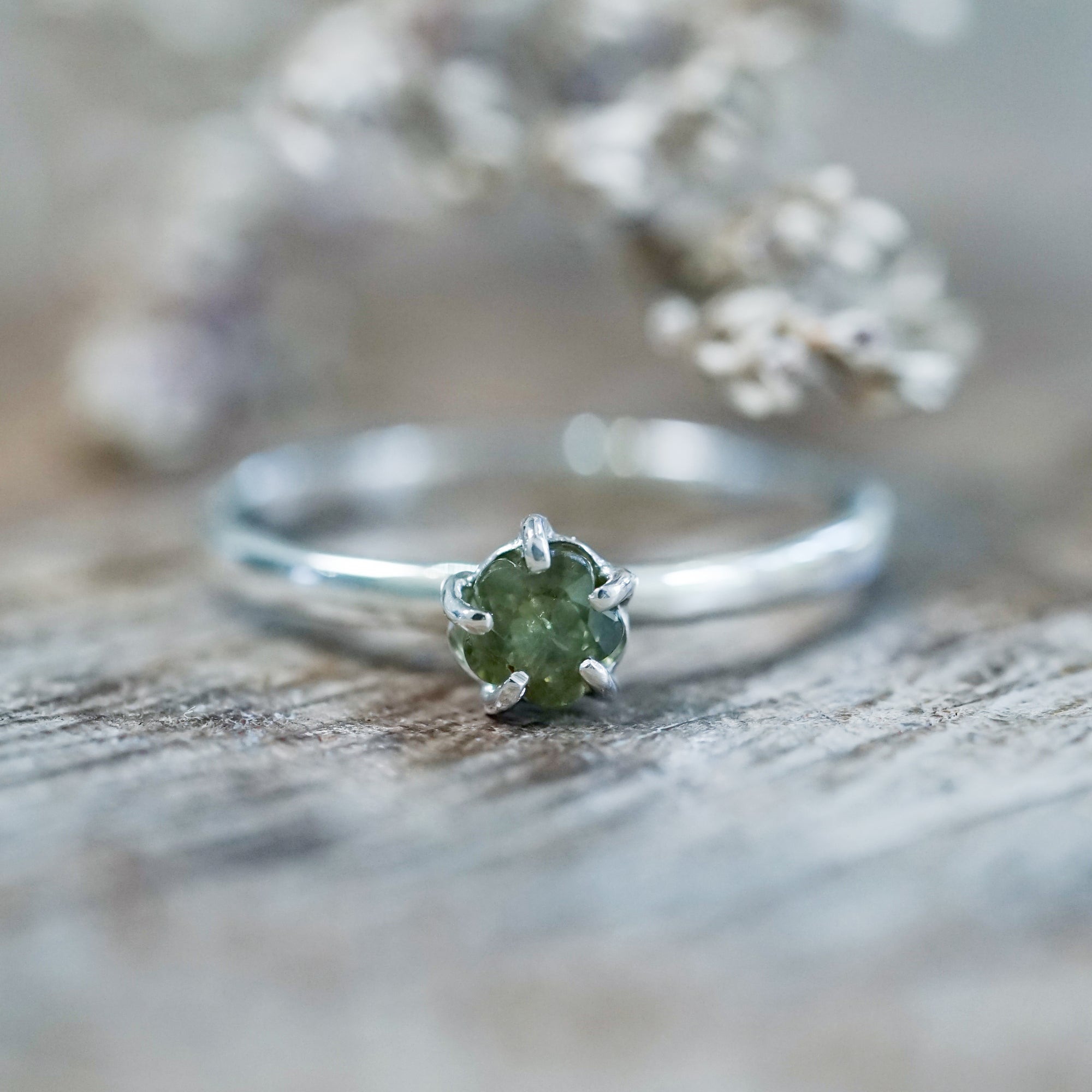 Sapphire Flower Ring - Gardens of the Sun | Ethical Jewelry