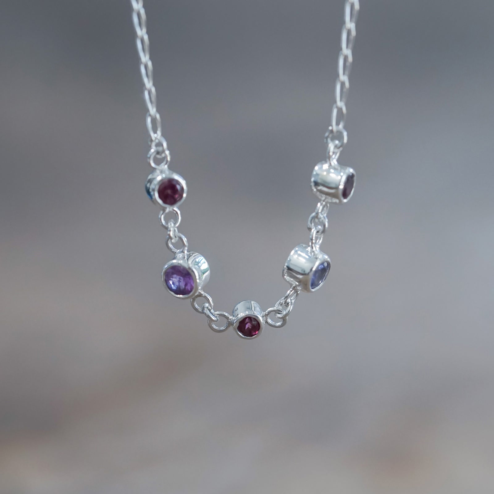 Garnet, Amethyst and Tanzanite Bracelet - Gardens of the Sun | Ethical Jewelry