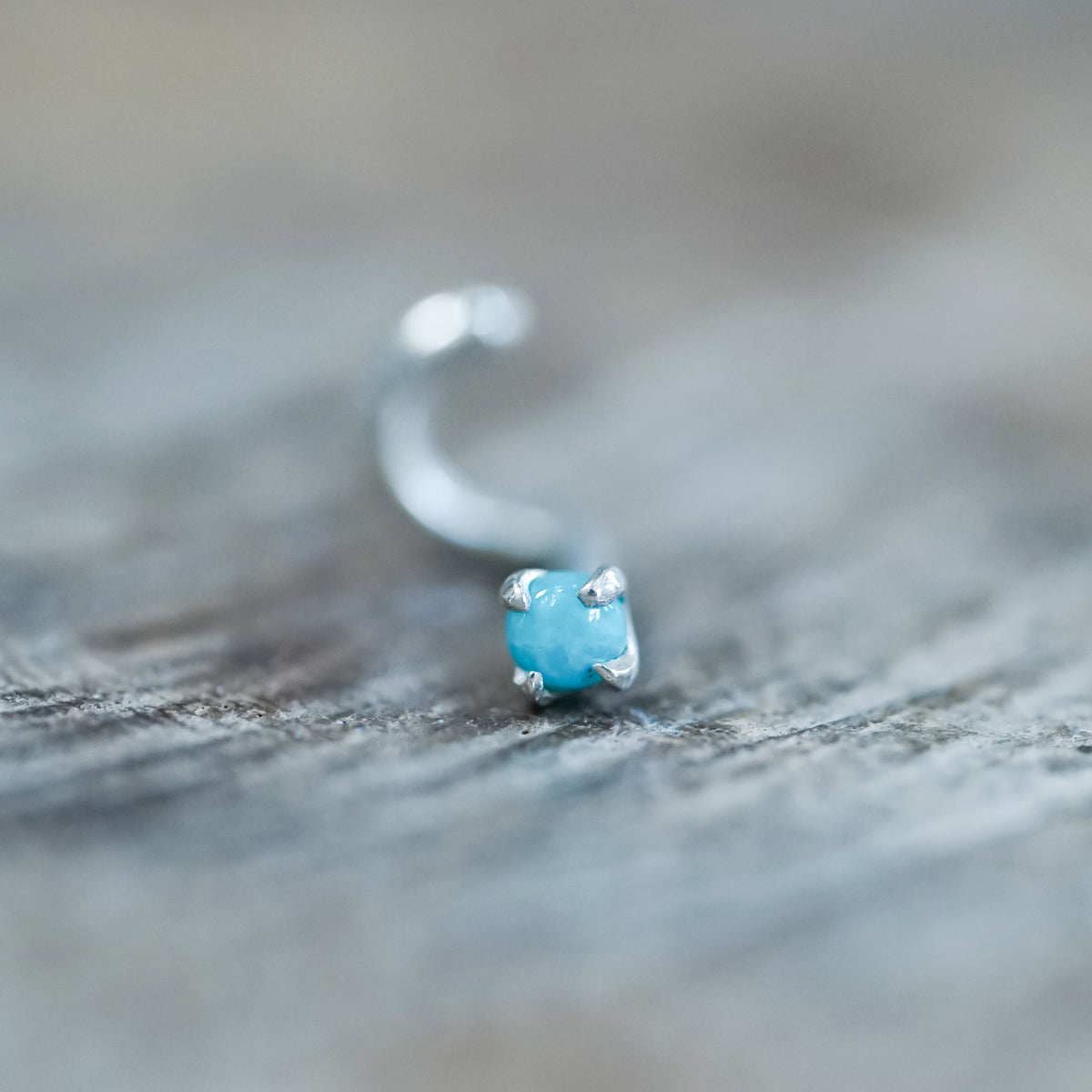 Turquoise Tragus Stud Earring - Gardens of the Sun | Ethical Jewelry