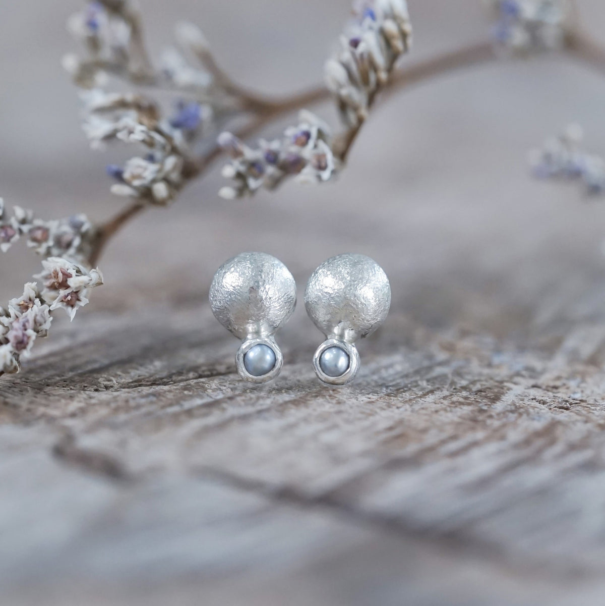 Stardust Pearl Earrings - Gardens of the Sun | Ethical Jewelry