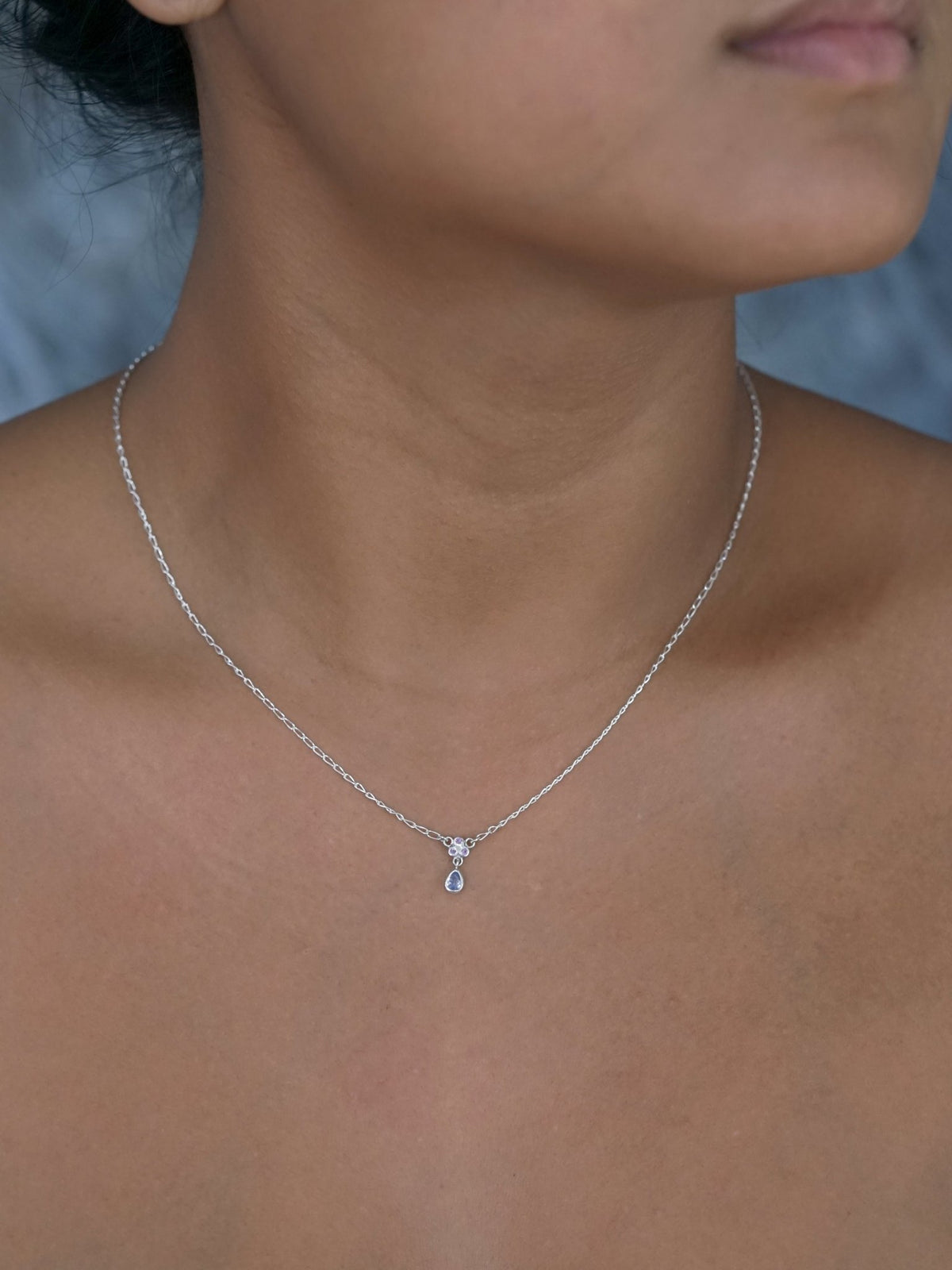 Tanzanite and Pink Sapphire Necklace - Gardens of the Sun | Ethical Jewelry