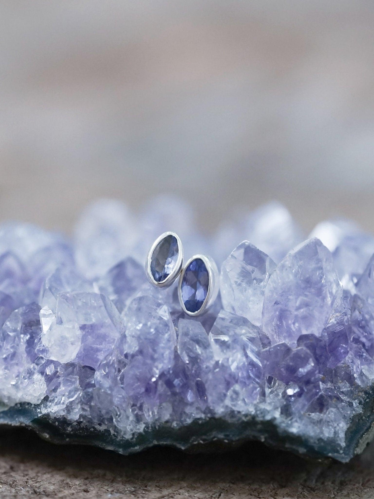 Tanzanite Earrings - Gardens of the Sun | Ethical Jewelry