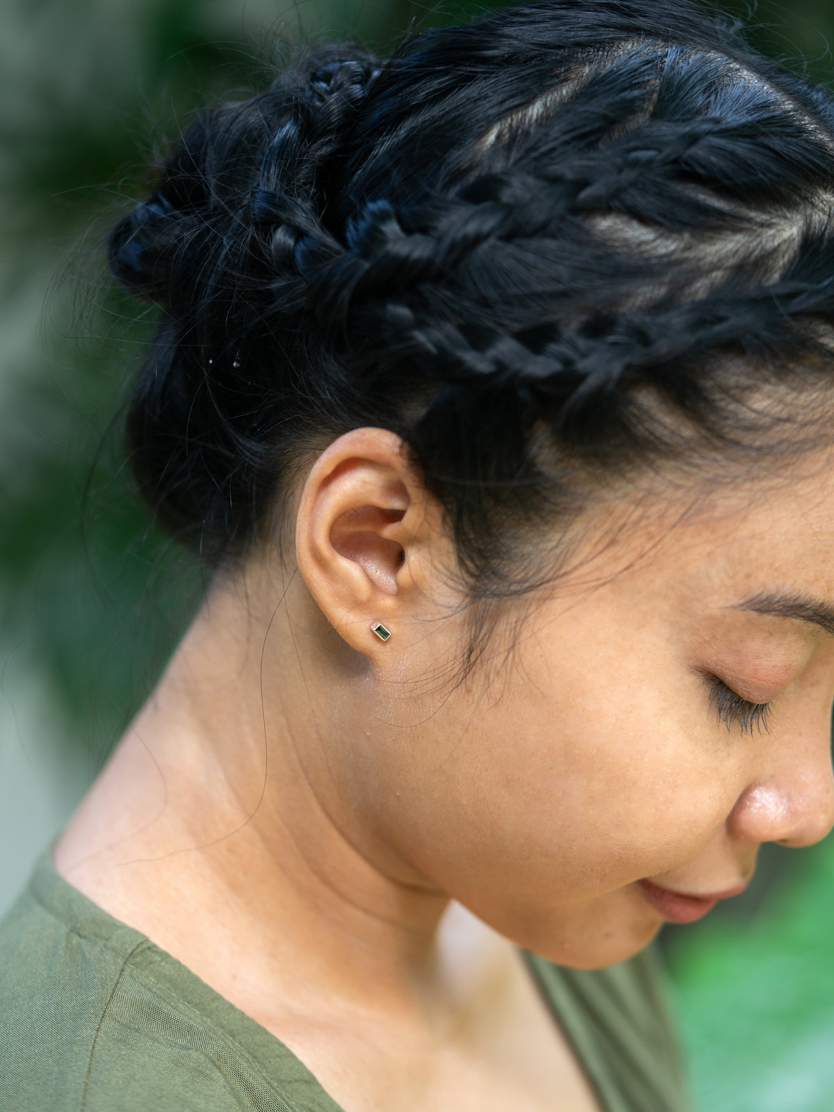 Teal Tourmaline Earrings - Gardens of the Sun | Ethical Jewelry