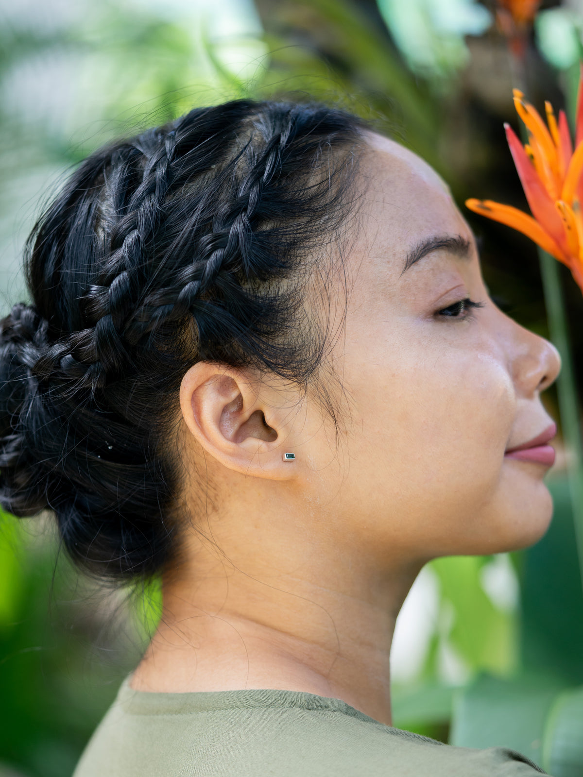 Teal Tourmaline Earrings - Gardens of the Sun | Ethical Jewelry