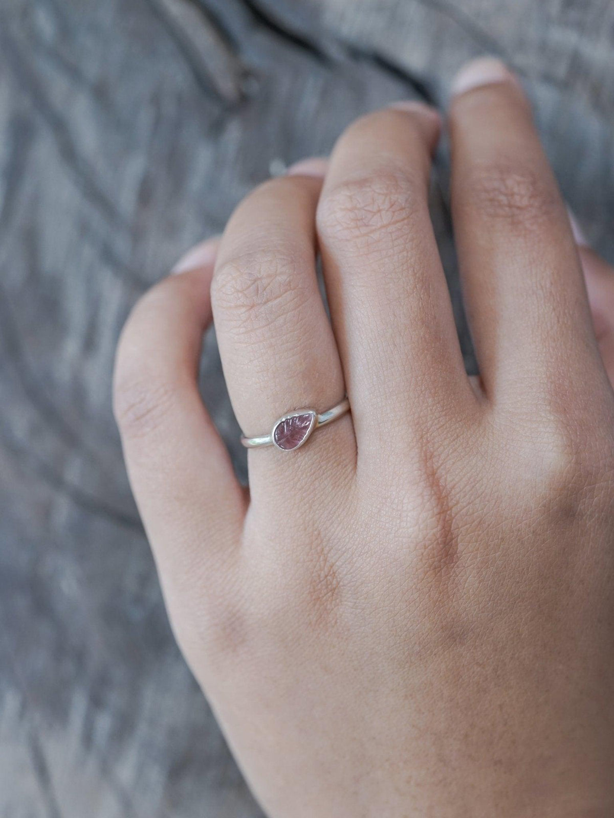 Tourmaline Leaf Ring - Gardens of the Sun