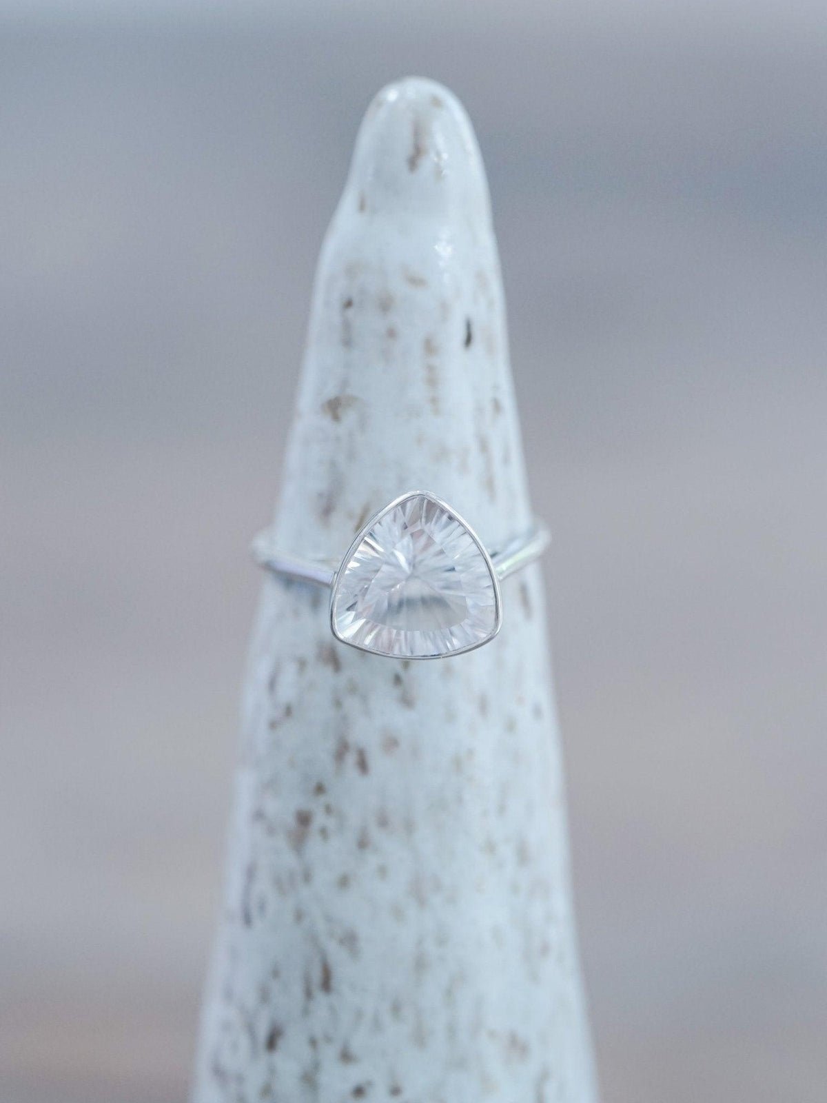 Triangle Quartz Ring - Gardens of the Sun | Ethical Jewelry