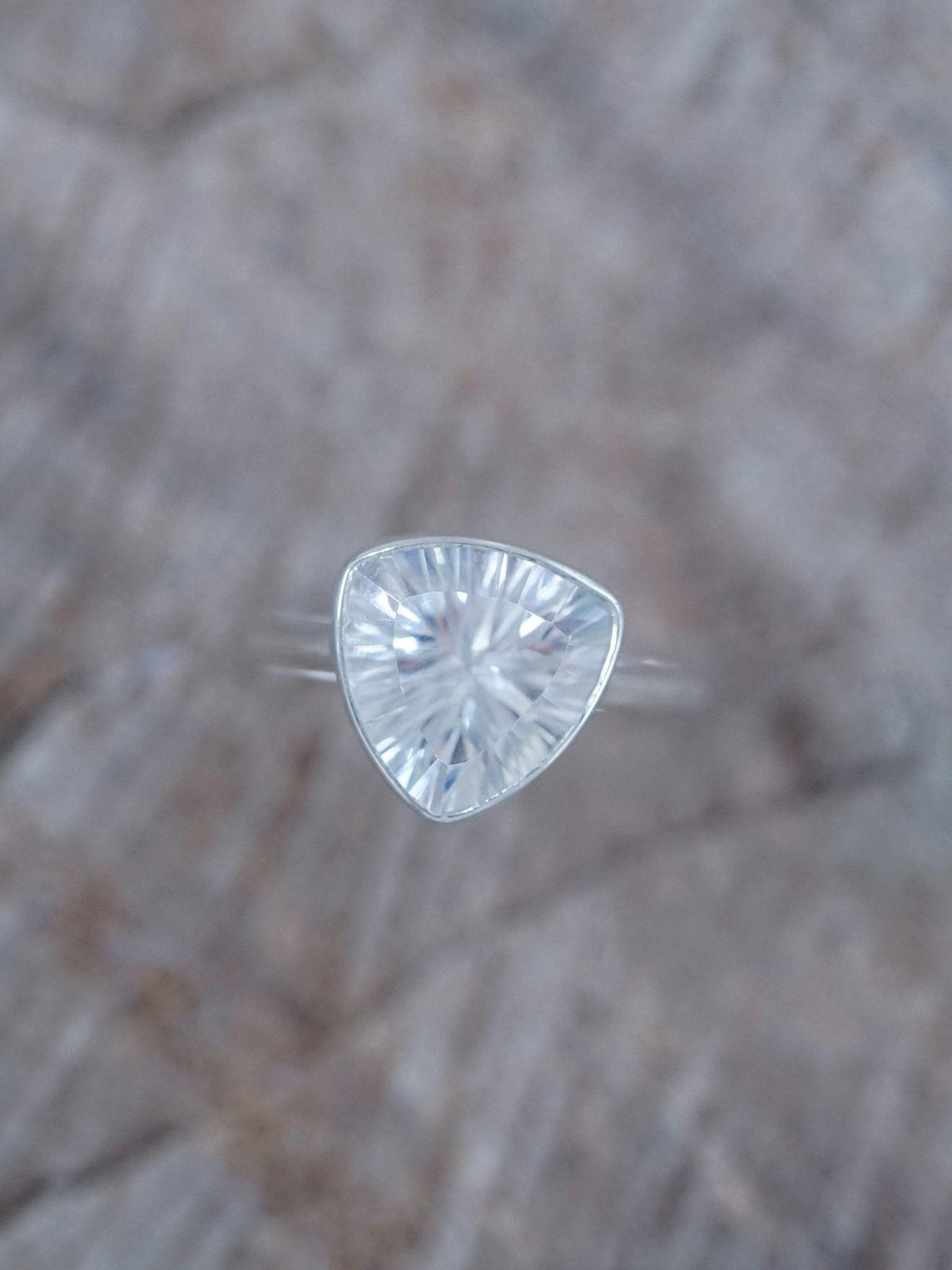 Triangle Quartz Ring - Gardens of the Sun | Ethical Jewelry