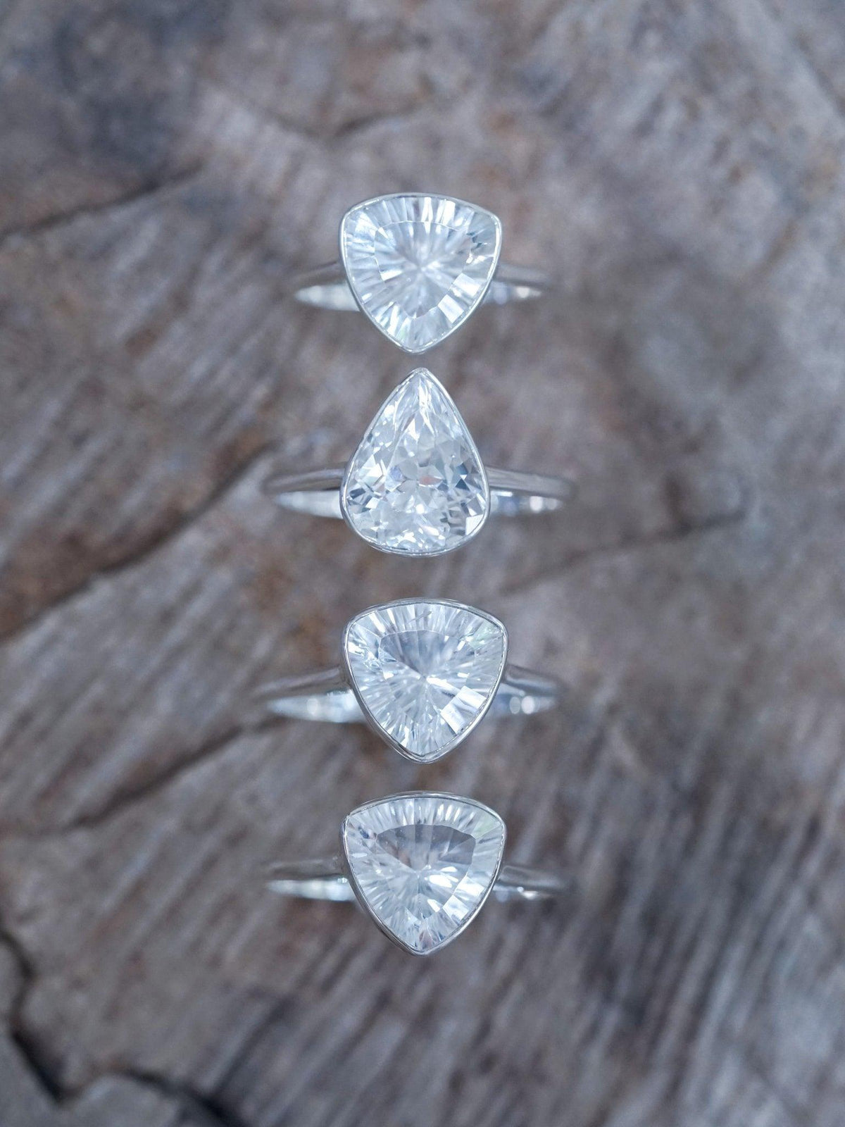 Triangle Quartz Ring - Gardens of the Sun | Ethical Jewelry