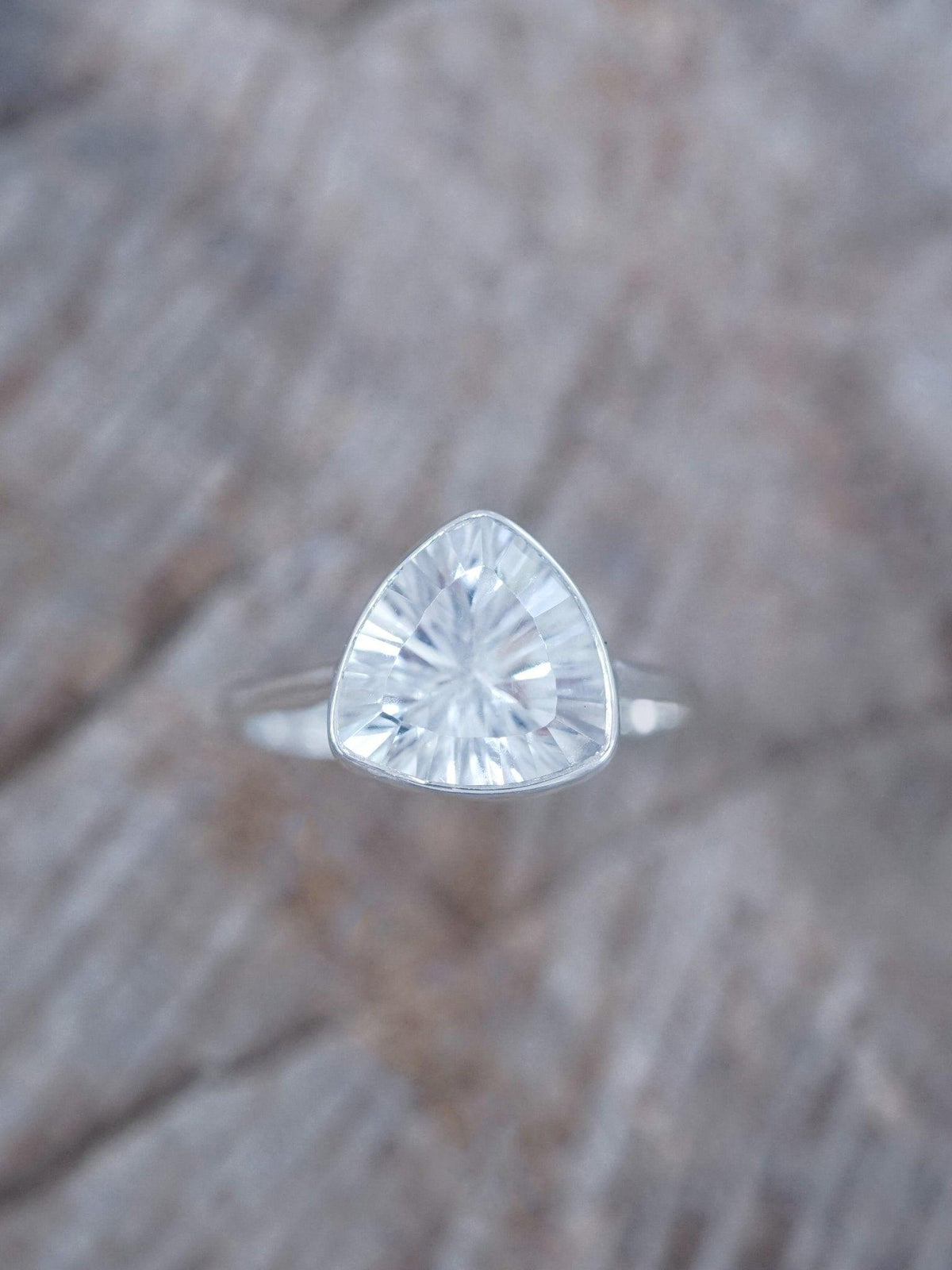 Triangle Quartz Ring - Gardens of the Sun | Ethical Jewelry