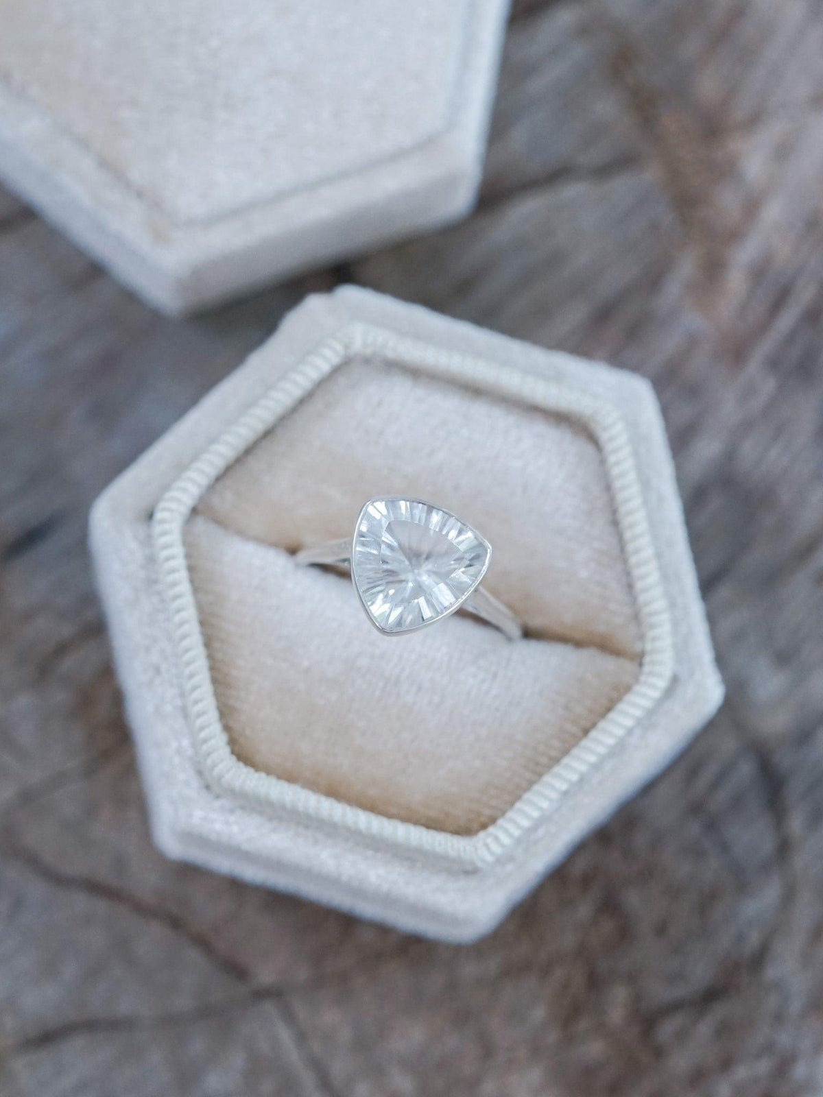 Triangle Quartz Ring - Gardens of the Sun | Ethical Jewelry