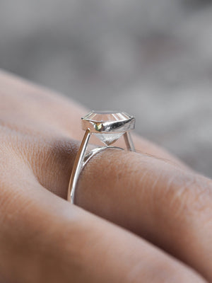 Triangle Quartz Ring - Gardens of the Sun | Ethical Jewelry