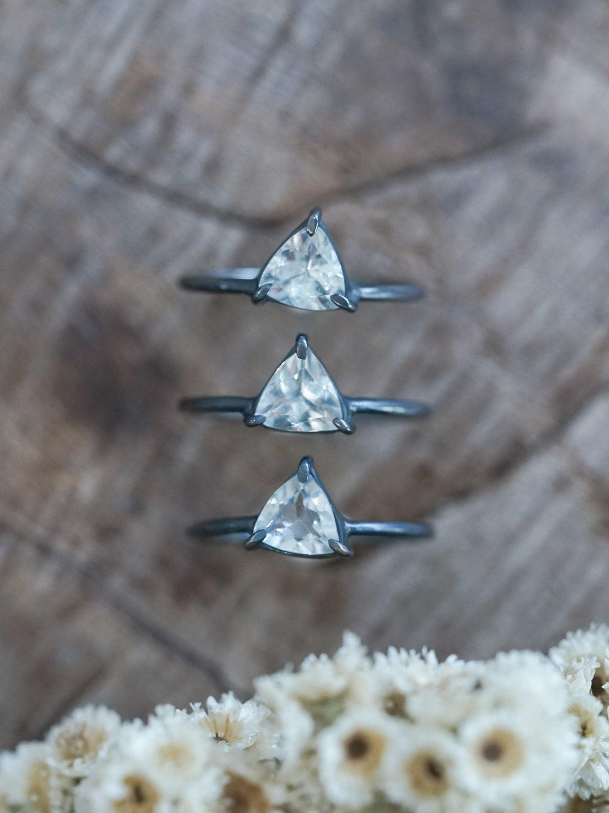 Trillion Aquamarine Ring - Gardens of the Sun | Ethical Jewelry