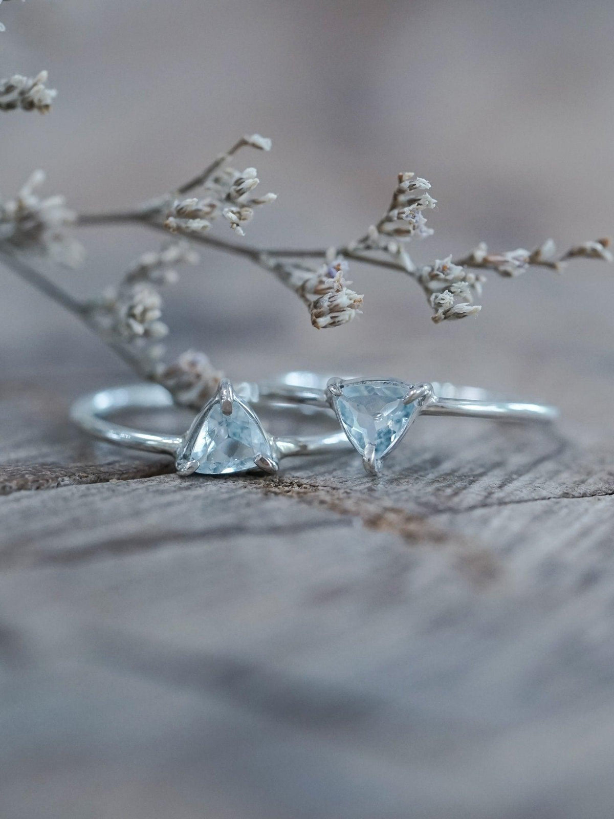 Trillion Aquamarine Ring - Gardens of the Sun | Ethical Jewelry