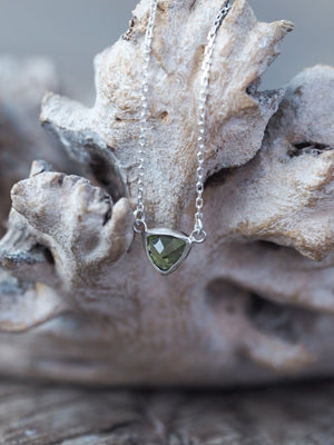 Trillion Peridot Necklace - Gardens of the Sun | Ethical Jewelry