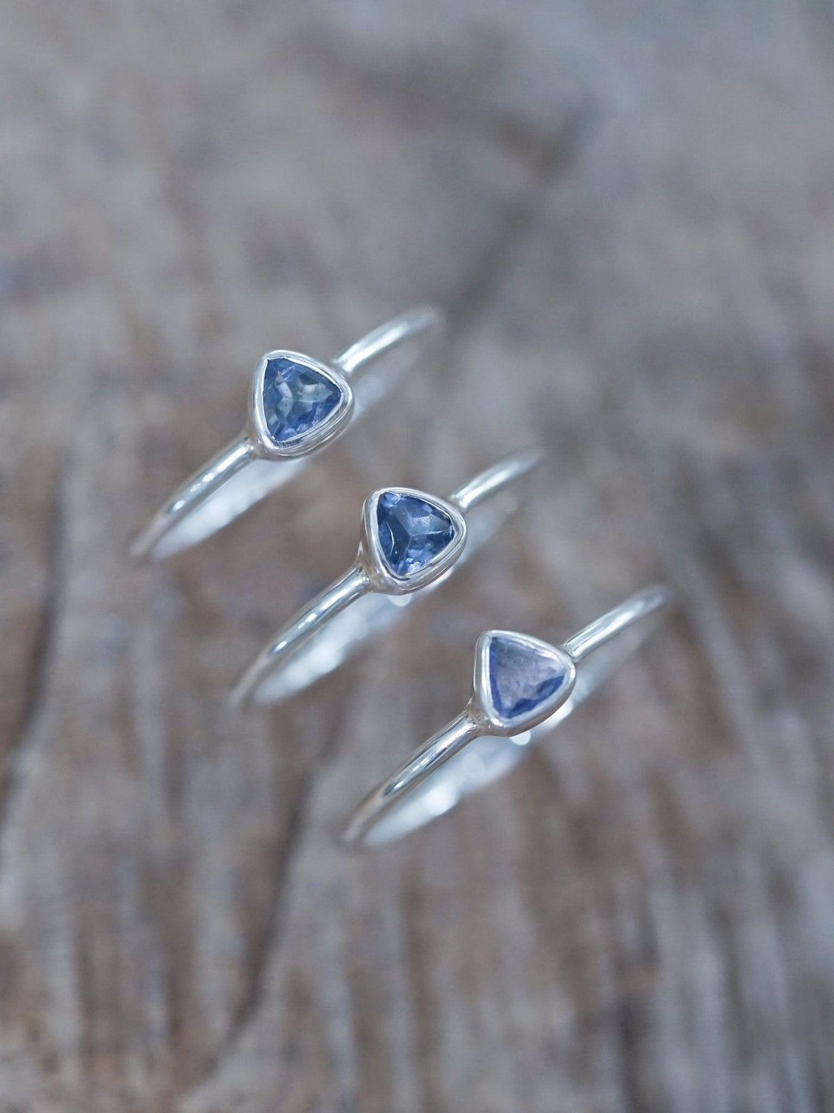 Trillion Tanzanite Ring - Gardens of the Sun | Ethical Jewelry