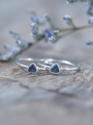 Trillion Tanzanite Ring - Gardens of the Sun | Ethical Jewelry