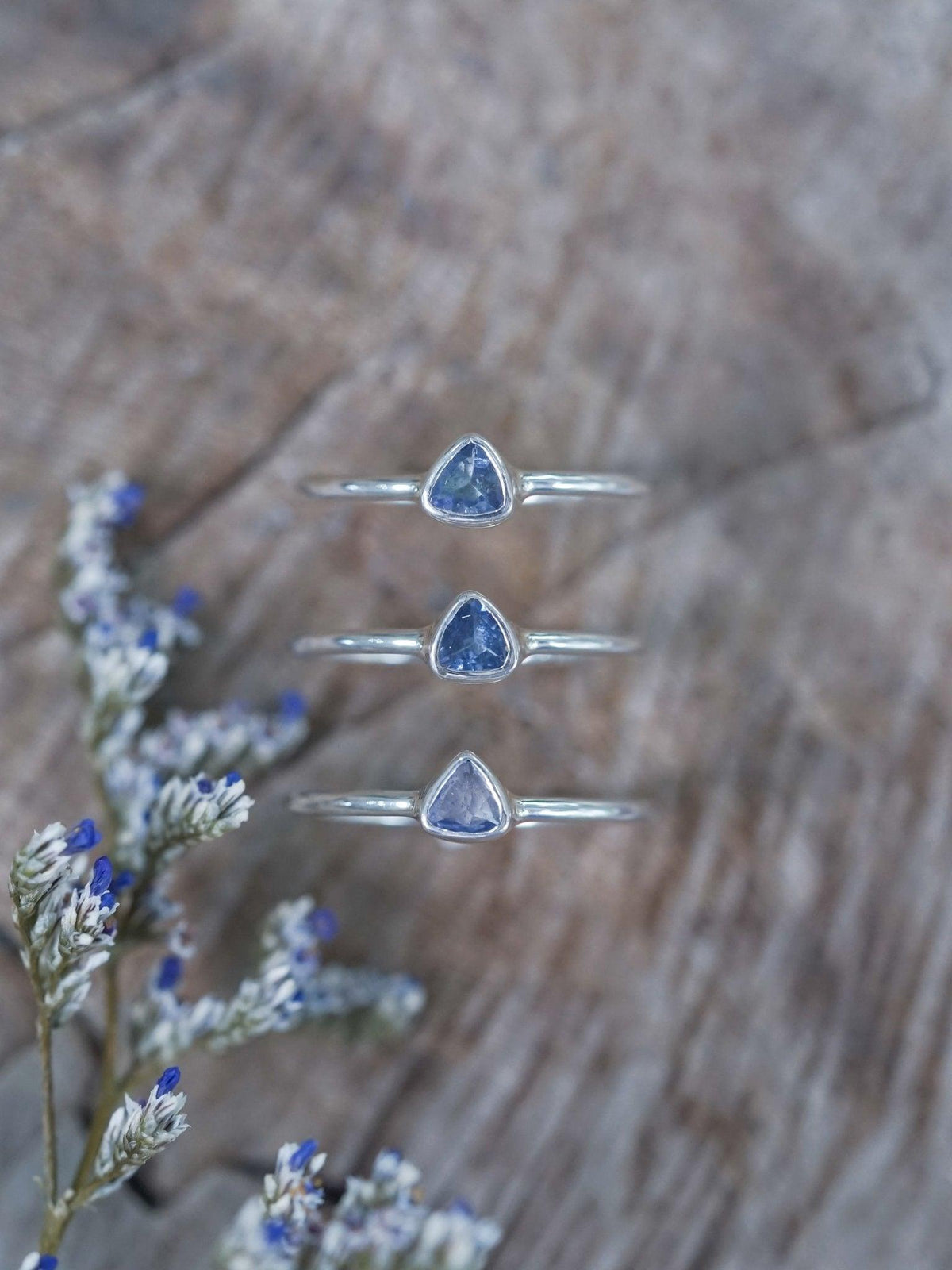 Trillion Tanzanite Ring - Gardens of the Sun | Ethical Jewelry