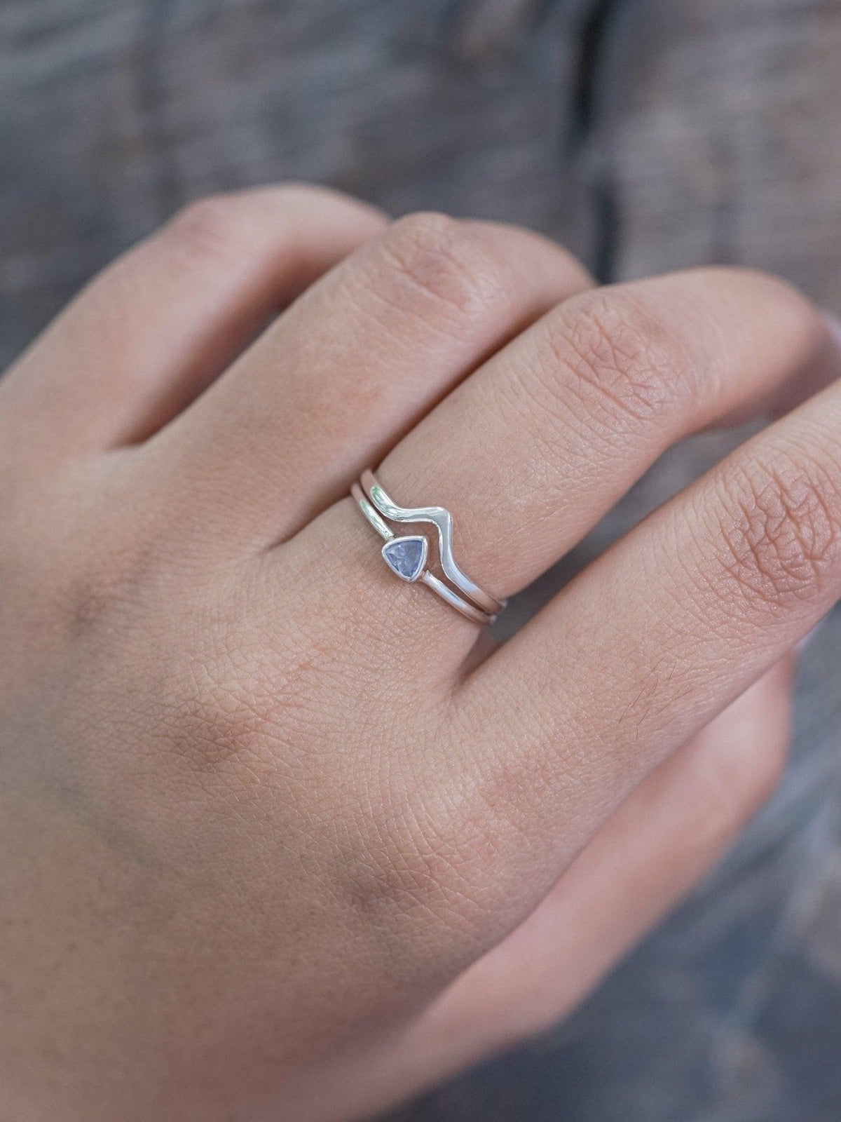 Trillion Tanzanite Ring - Gardens of the Sun | Ethical Jewelry