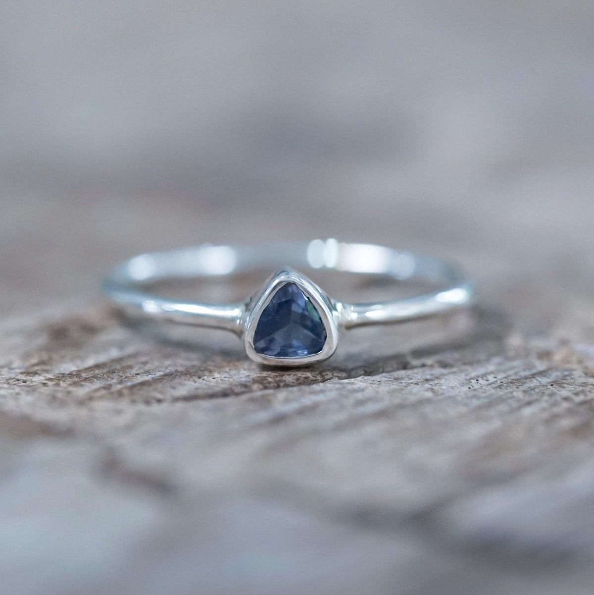 Trillion Tanzanite Ring - Gardens of the Sun | Ethical Jewelry