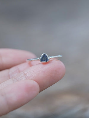 Trillion Tanzanite Ring - Gardens of the Sun | Ethical Jewelry