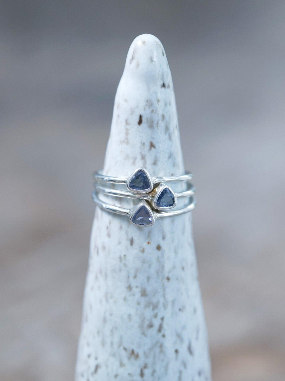 Trillion Tanzanite Ring - Gardens of the Sun | Ethical Jewelry