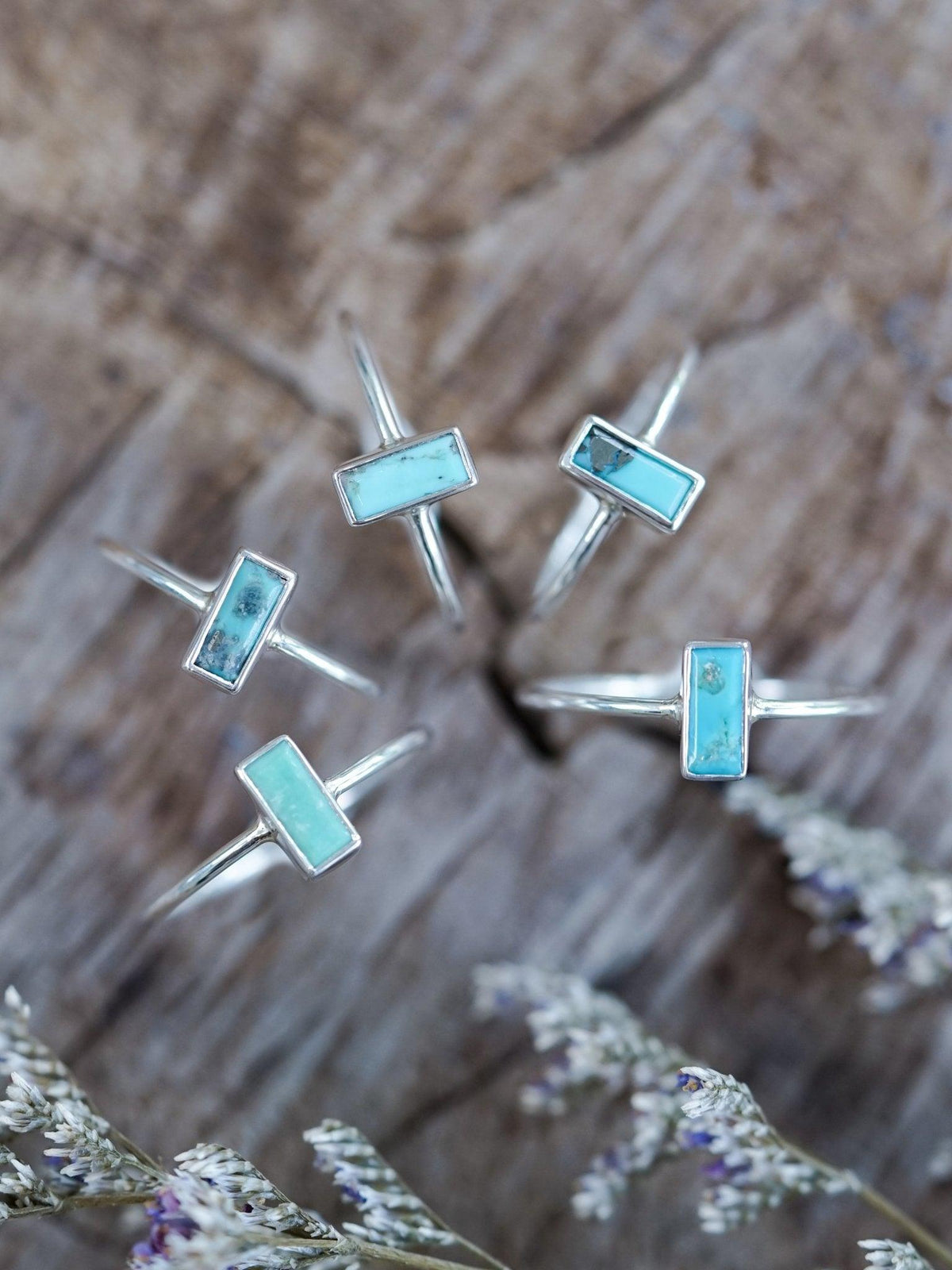 Turquoise Bar Ring - Gardens of the Sun | Ethical Jewelry