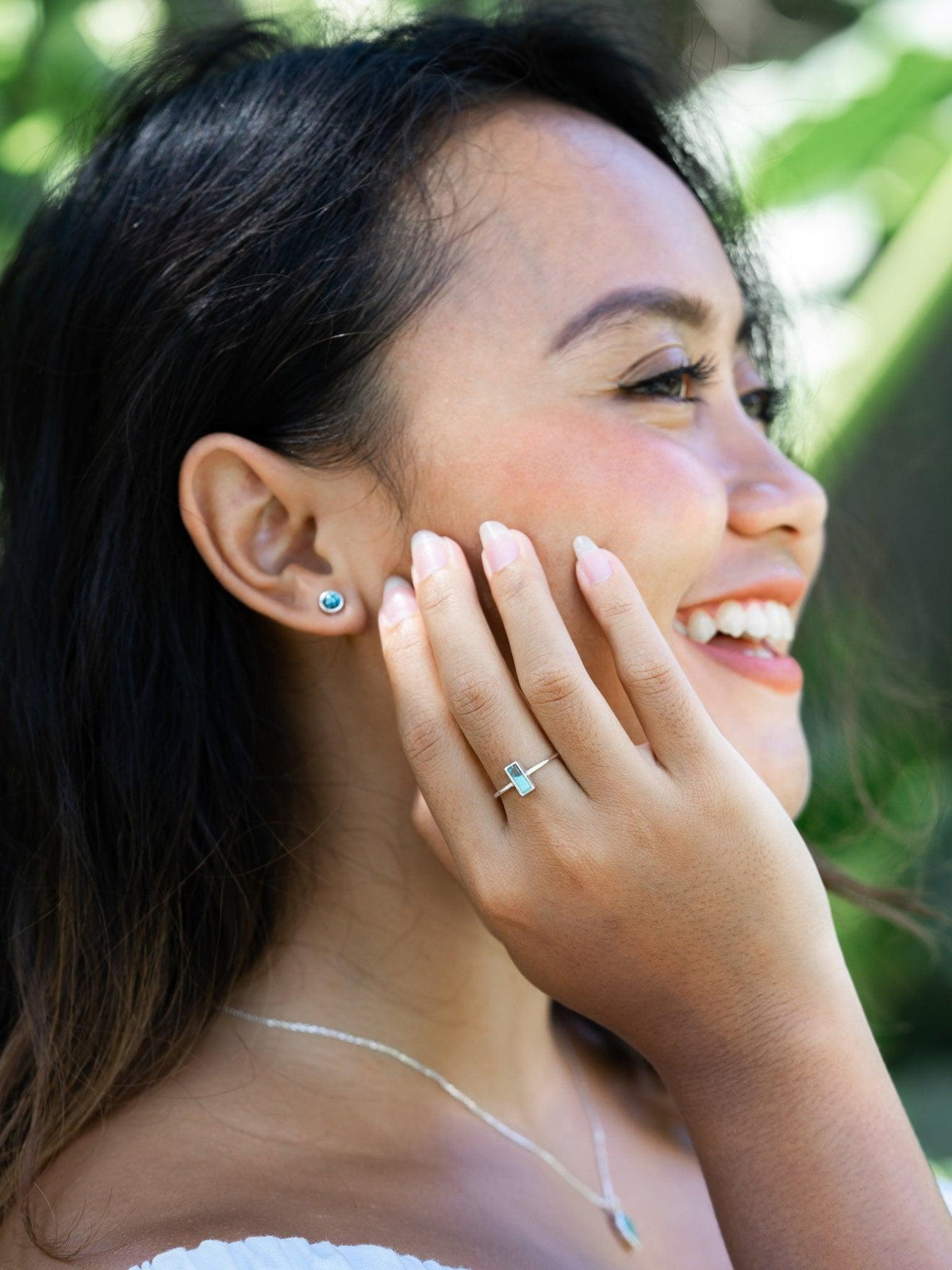 Turquoise Bar Ring - Gardens of the Sun | Ethical Jewelry