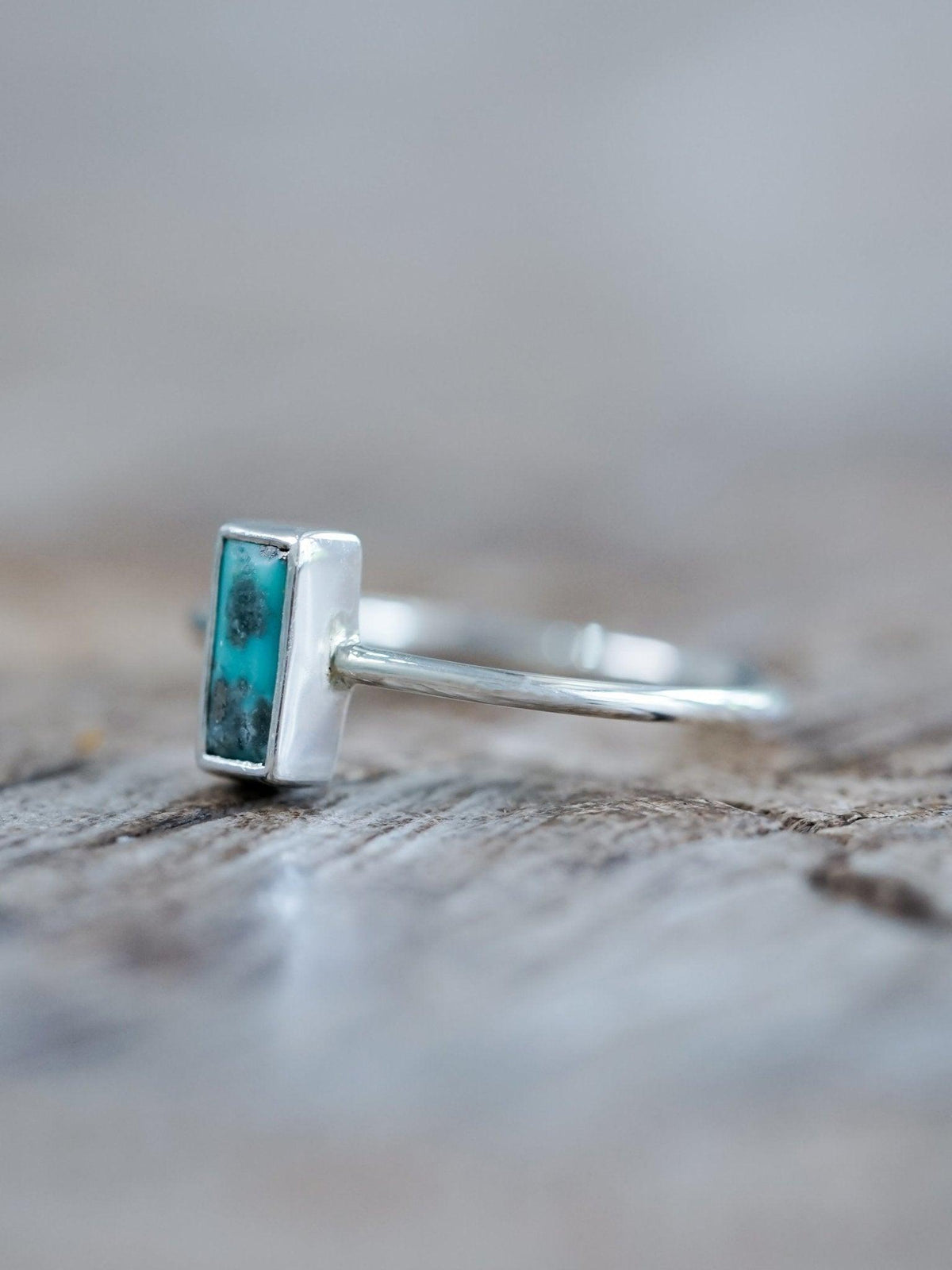 Turquoise Bar Ring Gardens of the Sun Ethical Jewelry