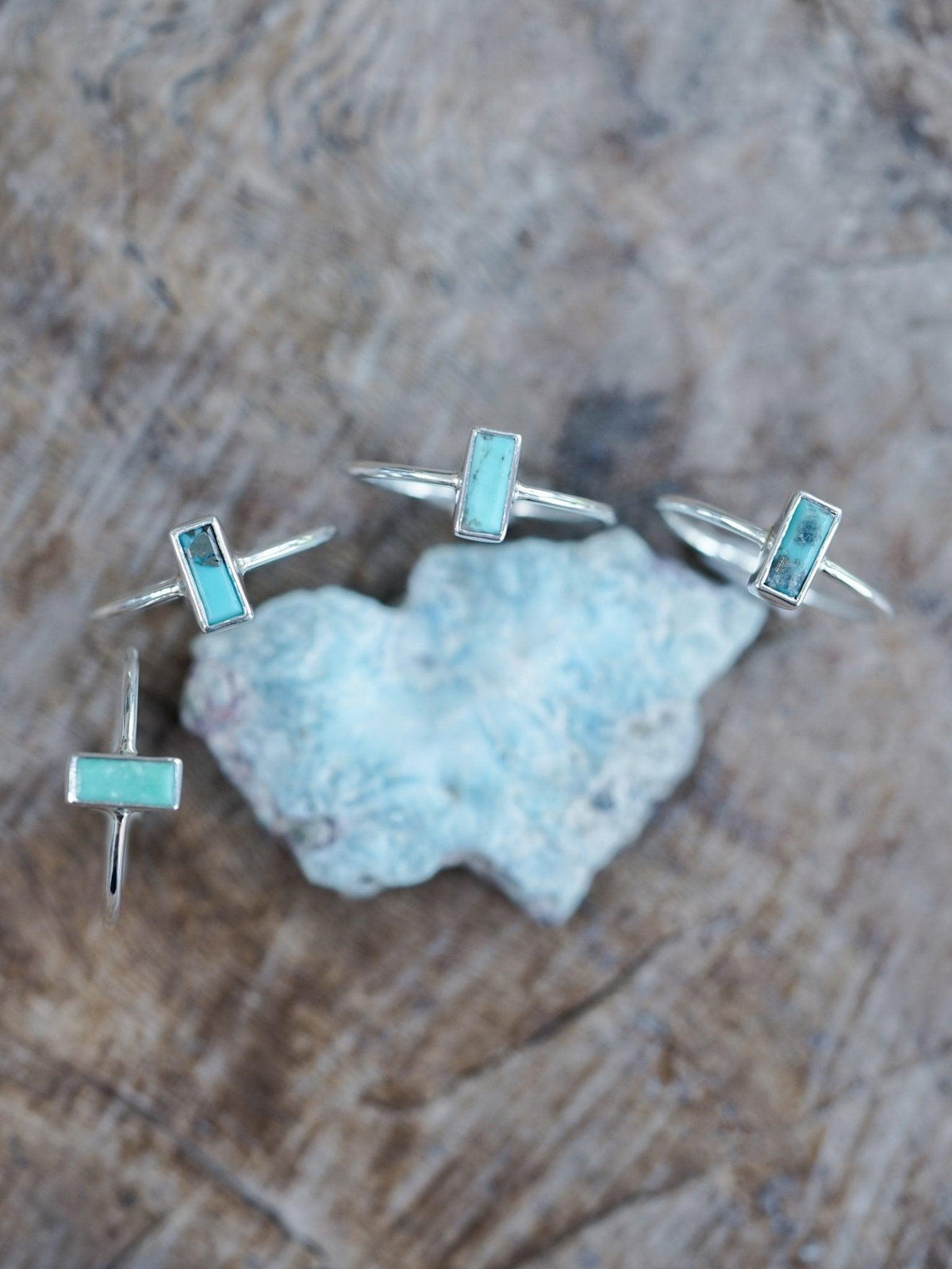 Turquoise Bar Ring Gardens of the Sun Ethical Jewelry