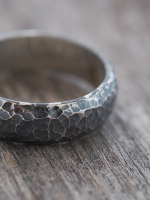 Turtle Wedding Band in Silver - Gardens of the Sun | Ethical Jewelry