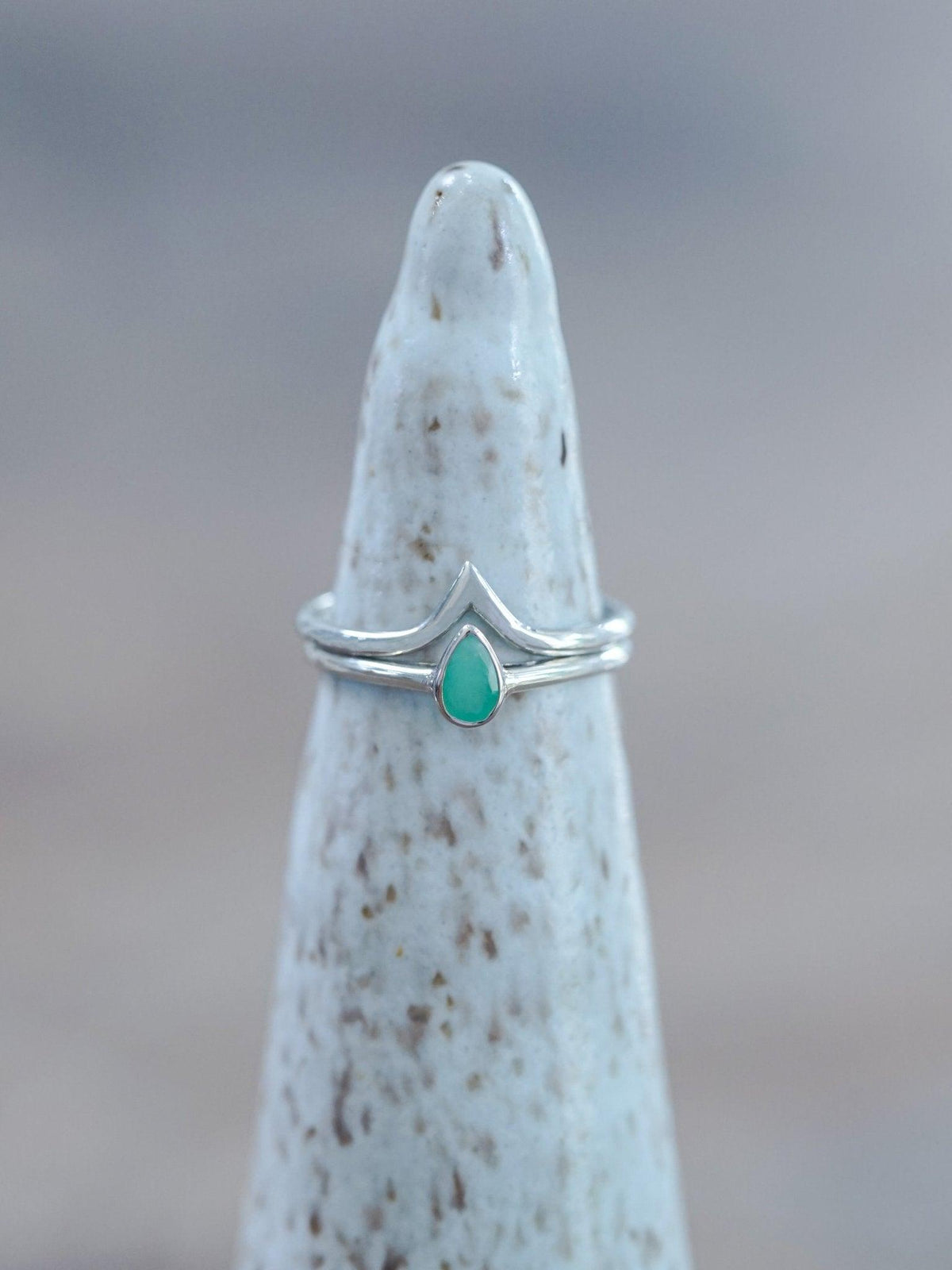 V-shaped Nesting Band - Gardens of the Sun | Ethical Jewelry