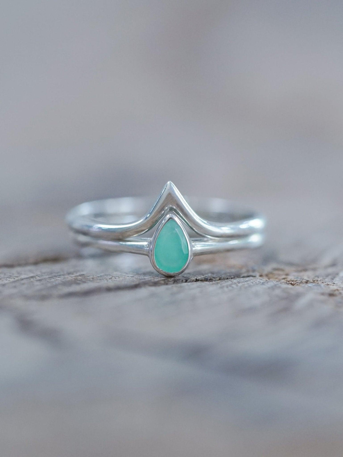V-shaped Nesting Band - Gardens of the Sun | Ethical Jewelry