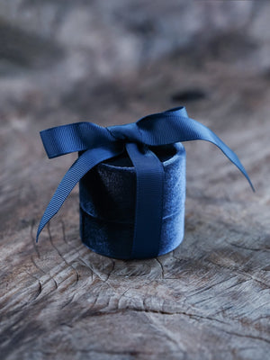Velvet Jewelry Box with Ribbon - Gardens of the Sun | Ethical Jewelry