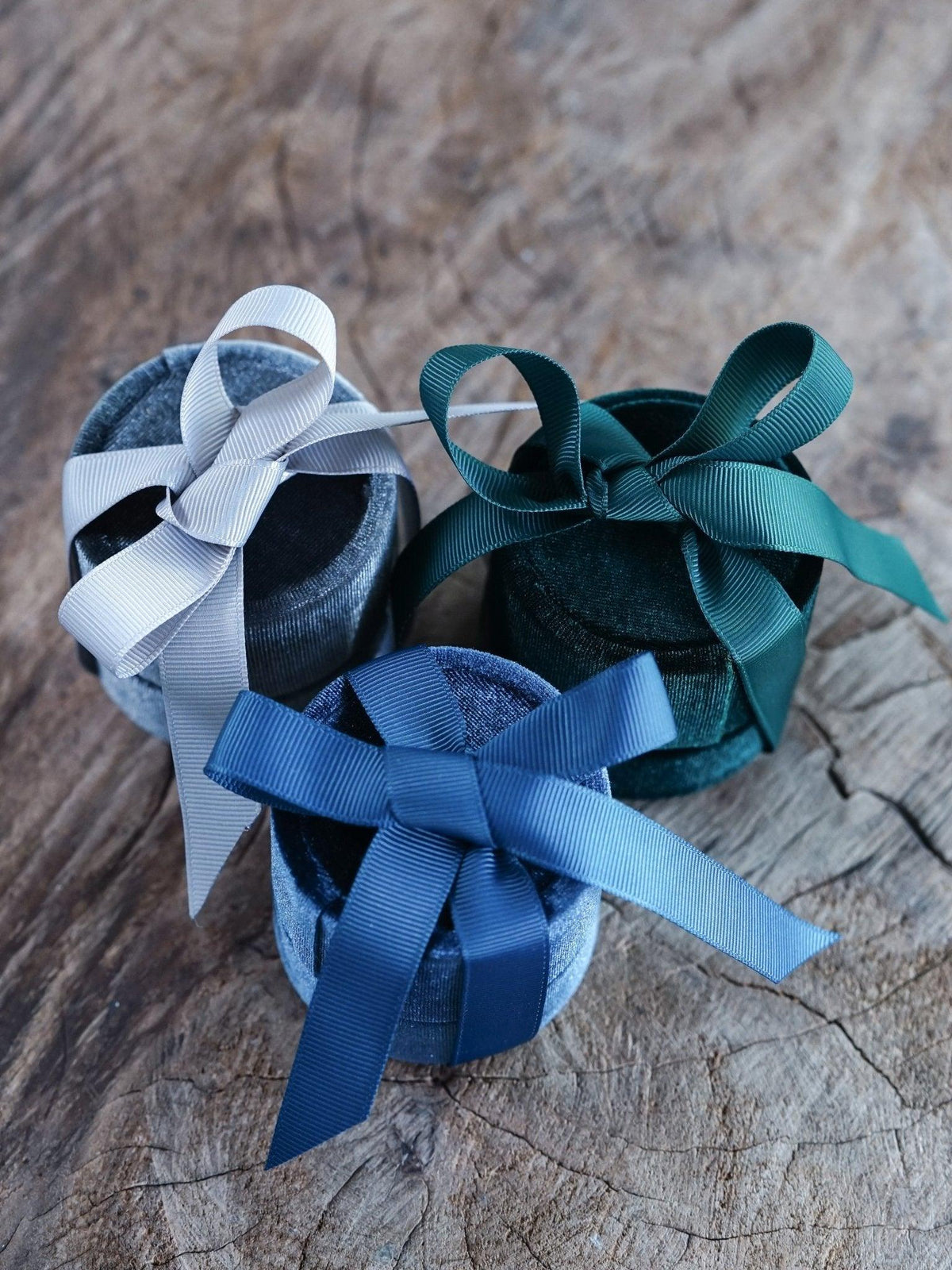 Velvet Jewelry Box with Ribbon - Gardens of the Sun | Ethical Jewelry