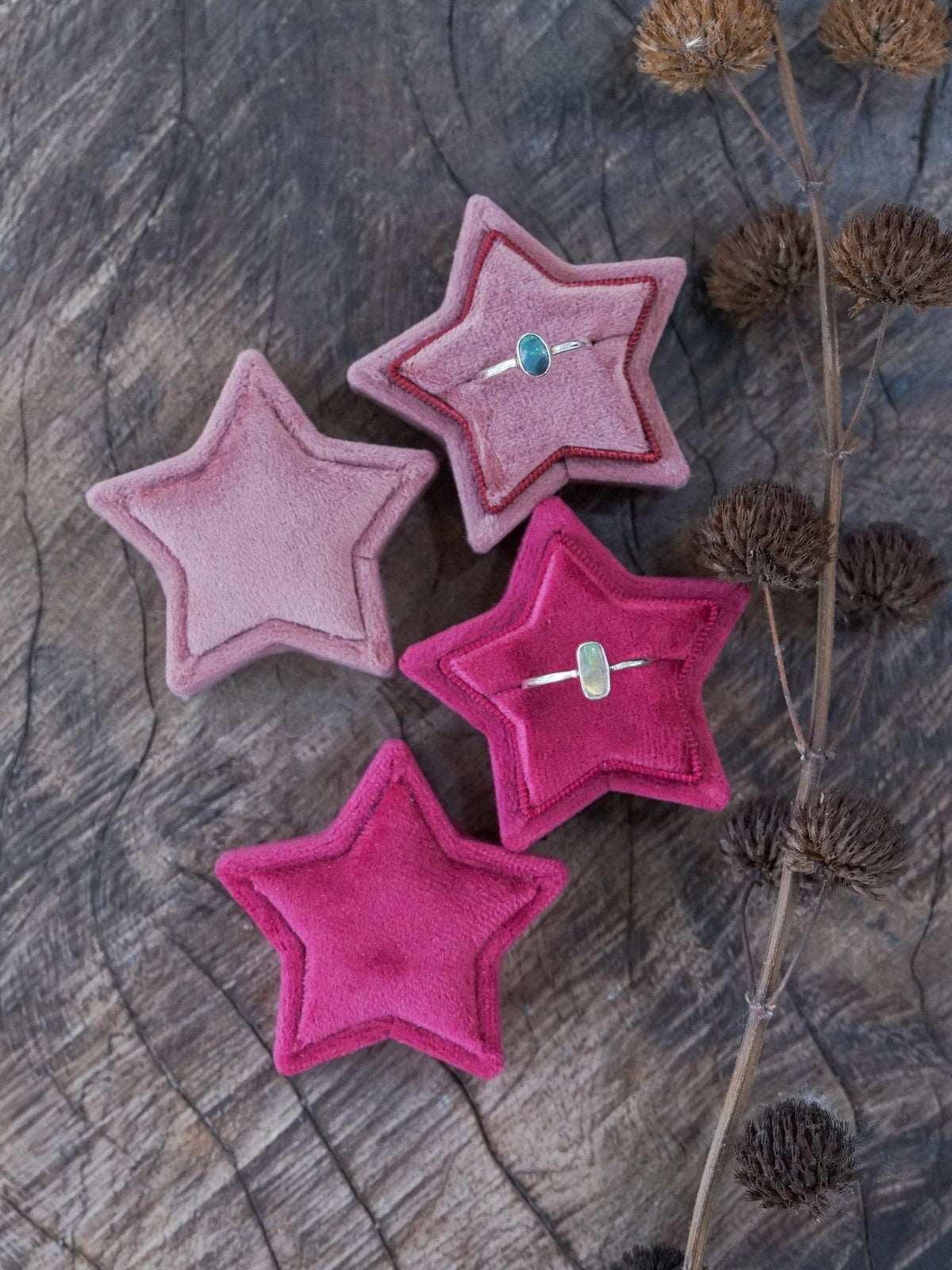 Velvet Star Ring Box - Gardens of the Sun | Ethical Jewelry