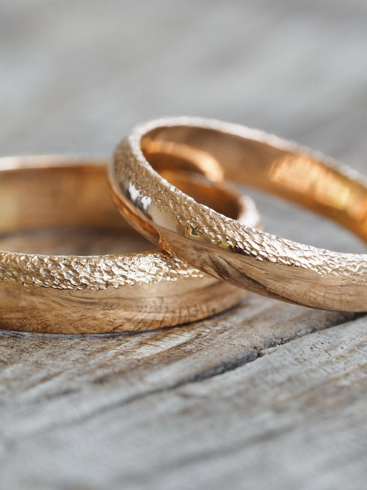 Wabi Sabi Wedding Band in Rose Gold - Gardens of the Sun | Ethical Jewelry