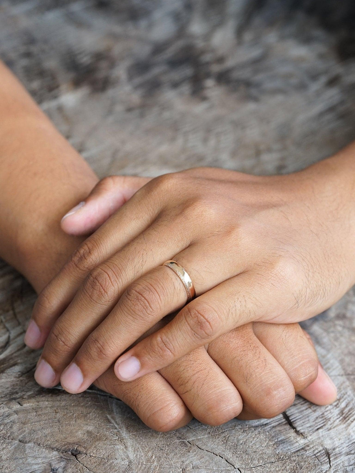 Wabi Sabi Wedding Band in Rose Gold - Gardens of the Sun | Ethical Jewelry