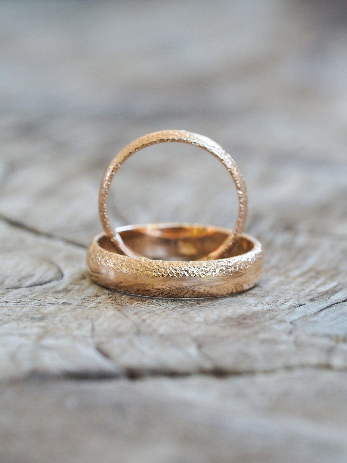 Wabi Sabi Wedding Band in Rose Gold - Gardens of the Sun | Ethical Jewelry